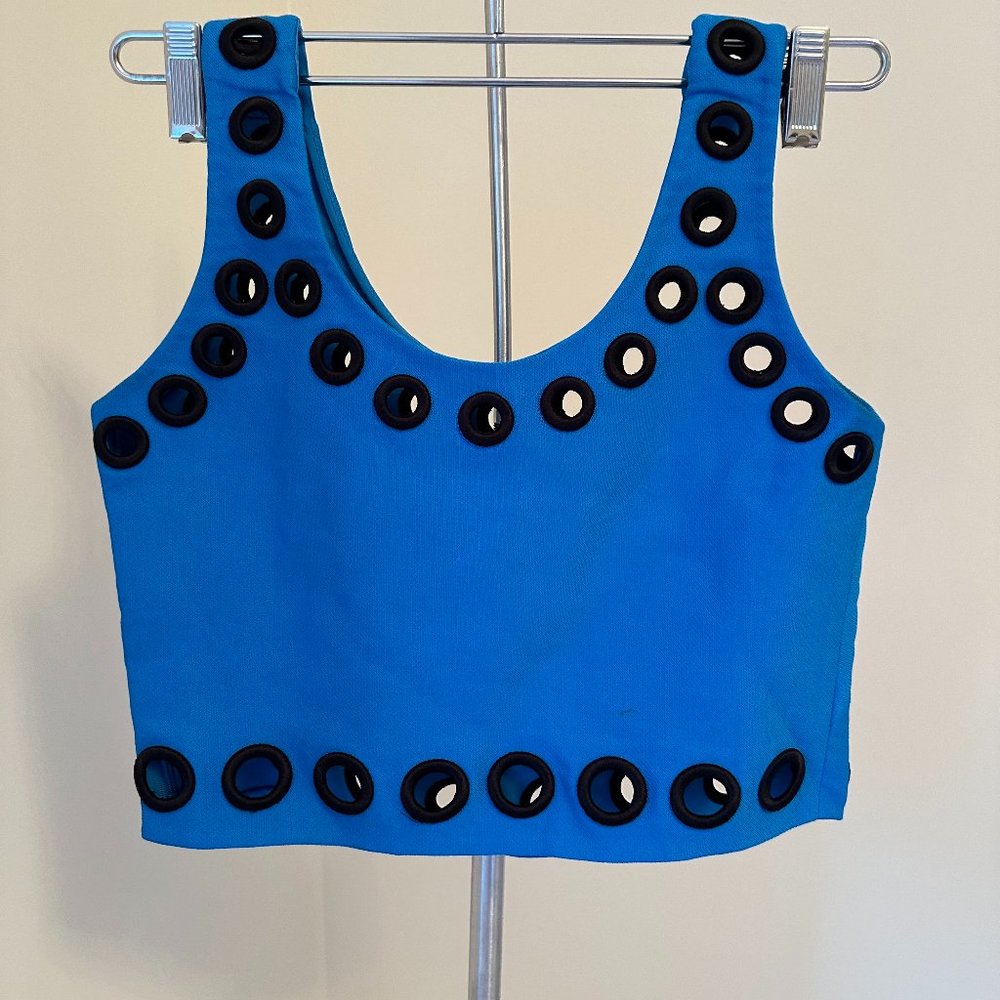 3.1 Phillip Lim Scoop Neck Sleeveless Crop Top